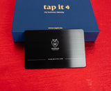 Tapit Black Blush Metal NFC Business Card