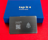 Tapit Silver Blush Metal NFC Business Card