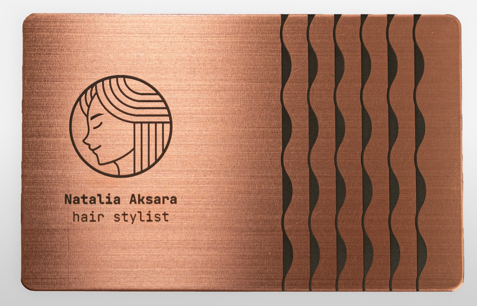 Tapit Rose Gold Blush Metal NFC Business Card