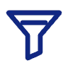 Lead funnel icon showing new leads sent to your CRM