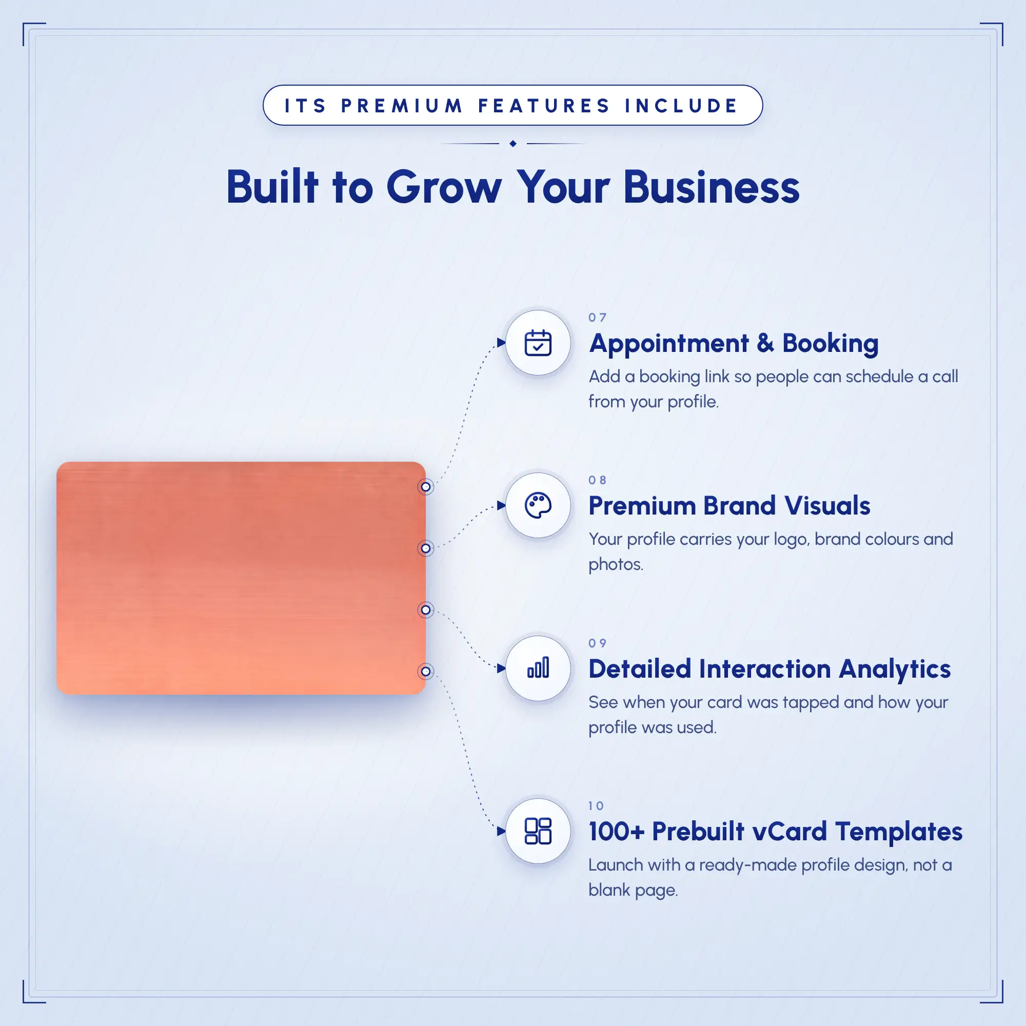 Digital Business Card | Dubai | Tapit Rose Gold NFC Card